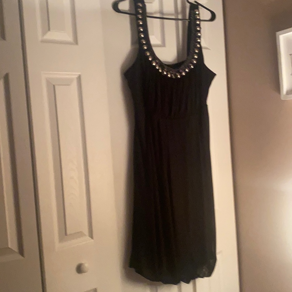 Maurices black midi dress with scoop neckline
